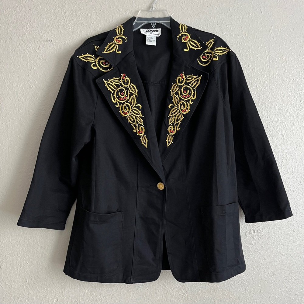 Vintage Jen Jen by Darian embroidered blazer